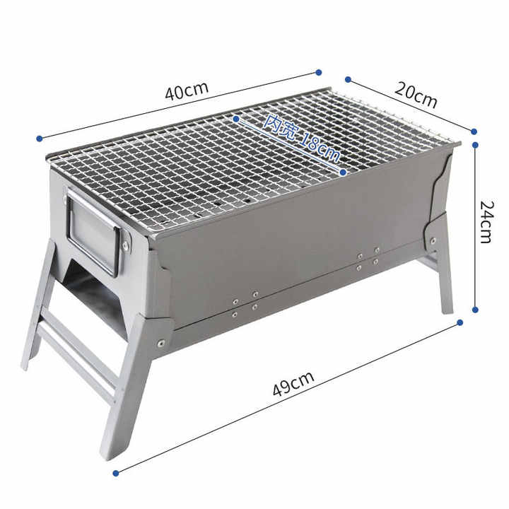 Charcoal Table Top Grill Meat Vegetable BBQ 