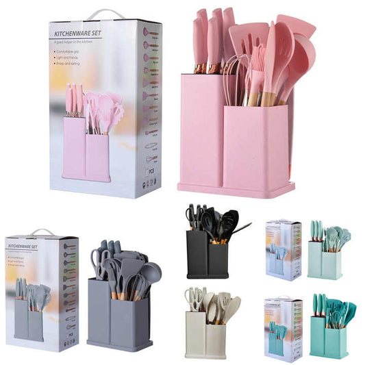 مجموعة أدوات مطبخ سيليكون- Silicone kitchen utensil set