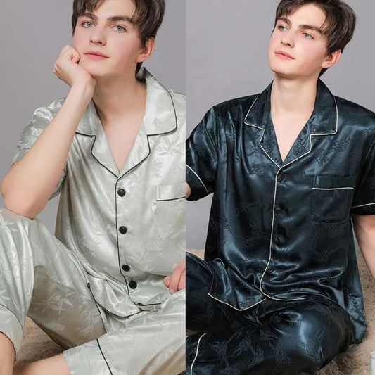 بيجامات جديدة مخصصة بأزرار للأسفل، ملابس . New Custom Button Down Pajamas