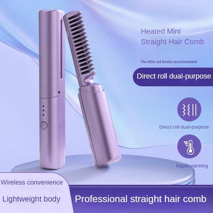 CE Certified Mini Cordless Hair-فرشاة فرد شعر