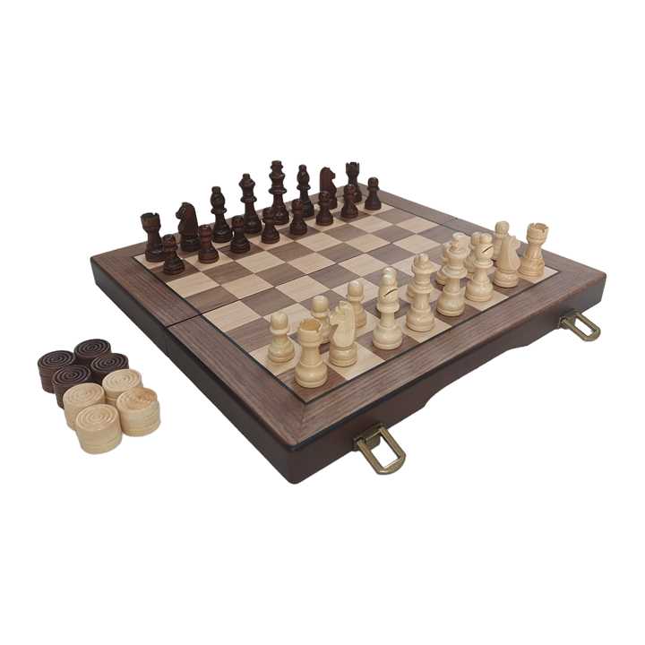 Folding Wooden Chess-لعبة الشطرنج