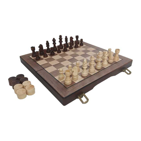 Folding Wooden Chess-لعبة الشطرنج