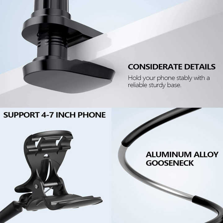 Adjustable Long Arm Lazy Mobile Phone Holder Stand 