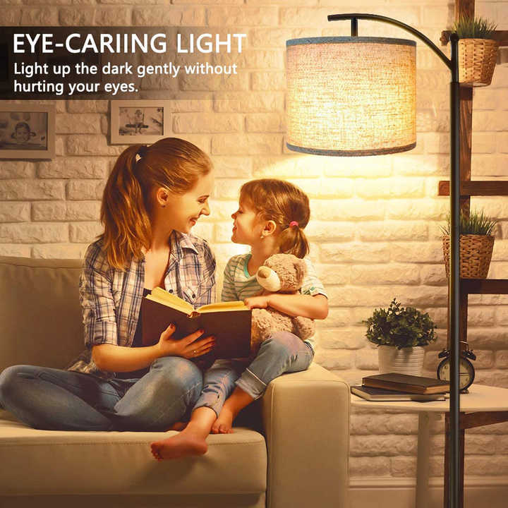 Three-level standing lamp 
