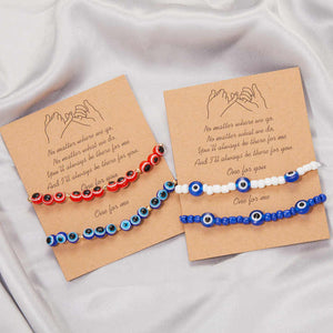 Best Friends Couple Bracelets in Blue 
