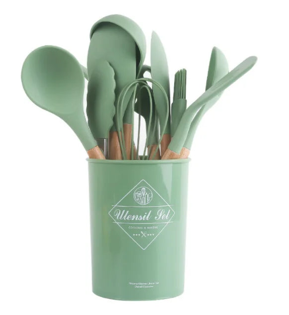مجموعة أدوات مطبخ سيليكون مقاومة للحرارة-Silicone kitchen utensil set