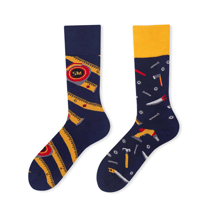 unny Cartoon Weed Pattern Socks for Men 