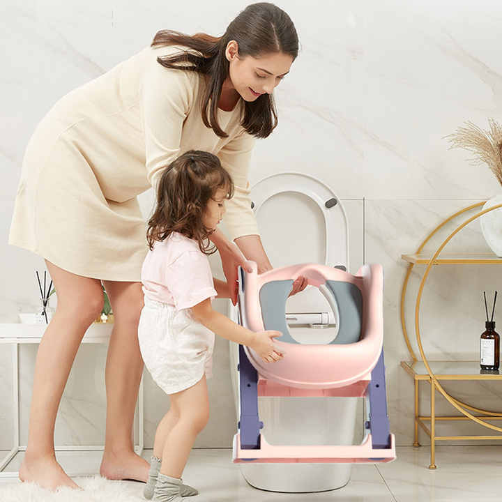 Toilet Seat Ladder Baby  -ناعمة لتدريب الأطفال