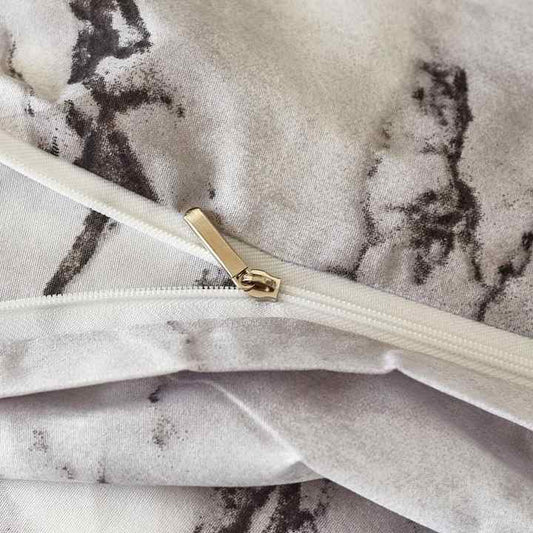 طقم مفارش سرير بسيط حديث ثلاث قطع لحاف بوليستر مطبوع أطقم سرير Modern Simple 3 Pieces Printed Polyester Quilt Bedding Set Bedspreads Sets