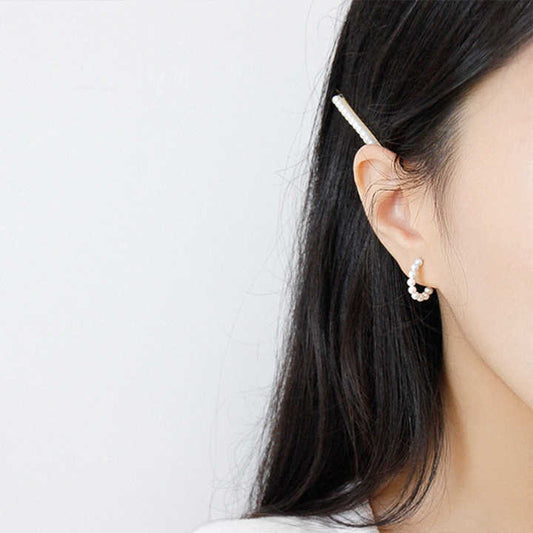 silver dangling earrings