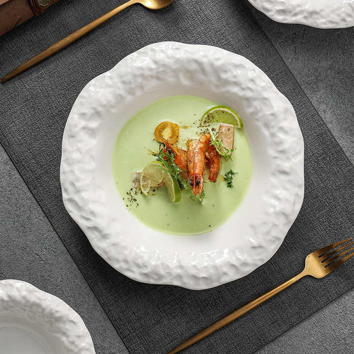 A luxurious plate of soup 