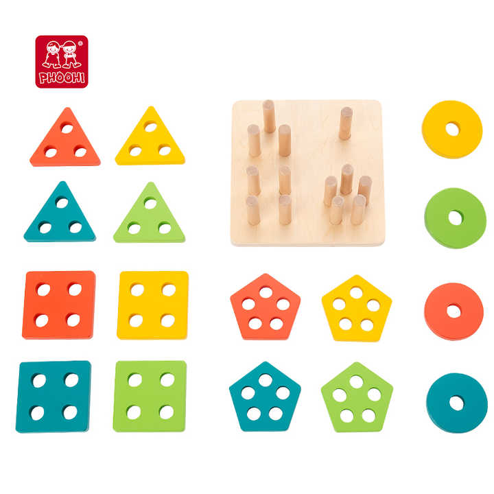 ألعاب ألواح تعليمية للأطفال لعبة ترتيب الأشكال للأطفال Educational board games for children, shape sorting game for children