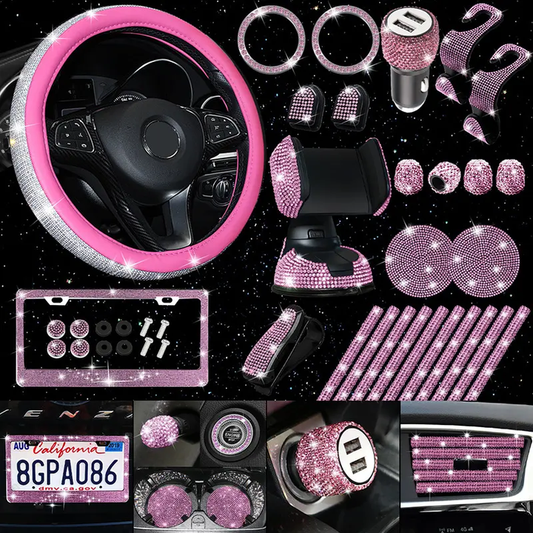 7 Piece Set of Exquisite Car Accessories for Women and 