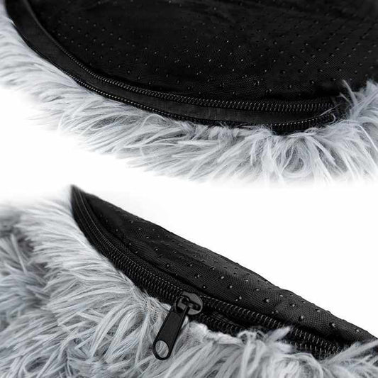 سرير الكلب فرو صناعي مهدئ صديق للبيئة XL -مفارش