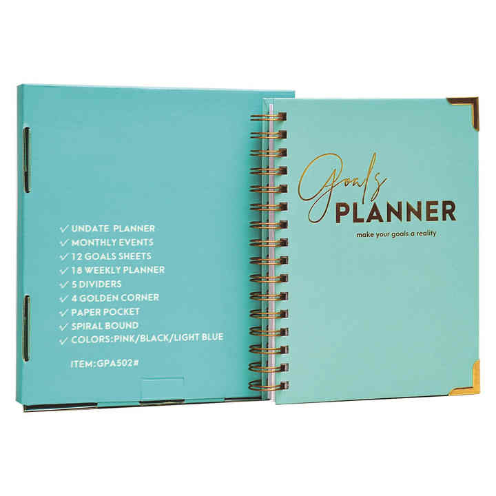 A5 Custom Planner Notebook with Double Ring Bound 