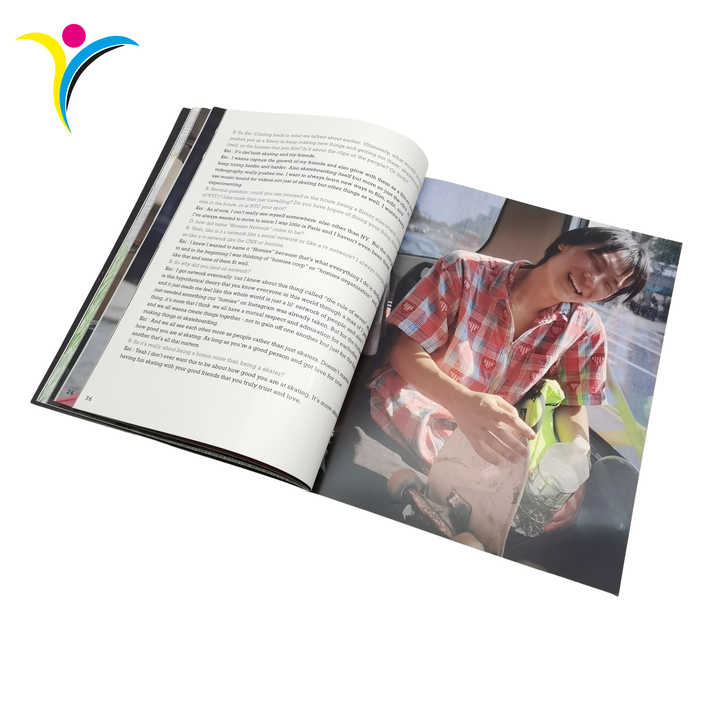 High Quality Print Custom Paper Magazine Full Color Softcover Book Printing Factory 