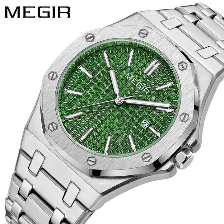 MEGIR 1085 Luxury Men's Classic Stainless Steel Watch 