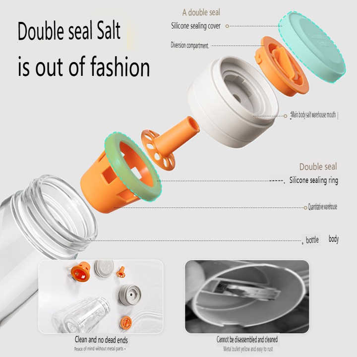 Glass Spice Jars with Lids-برطمانات توابل
