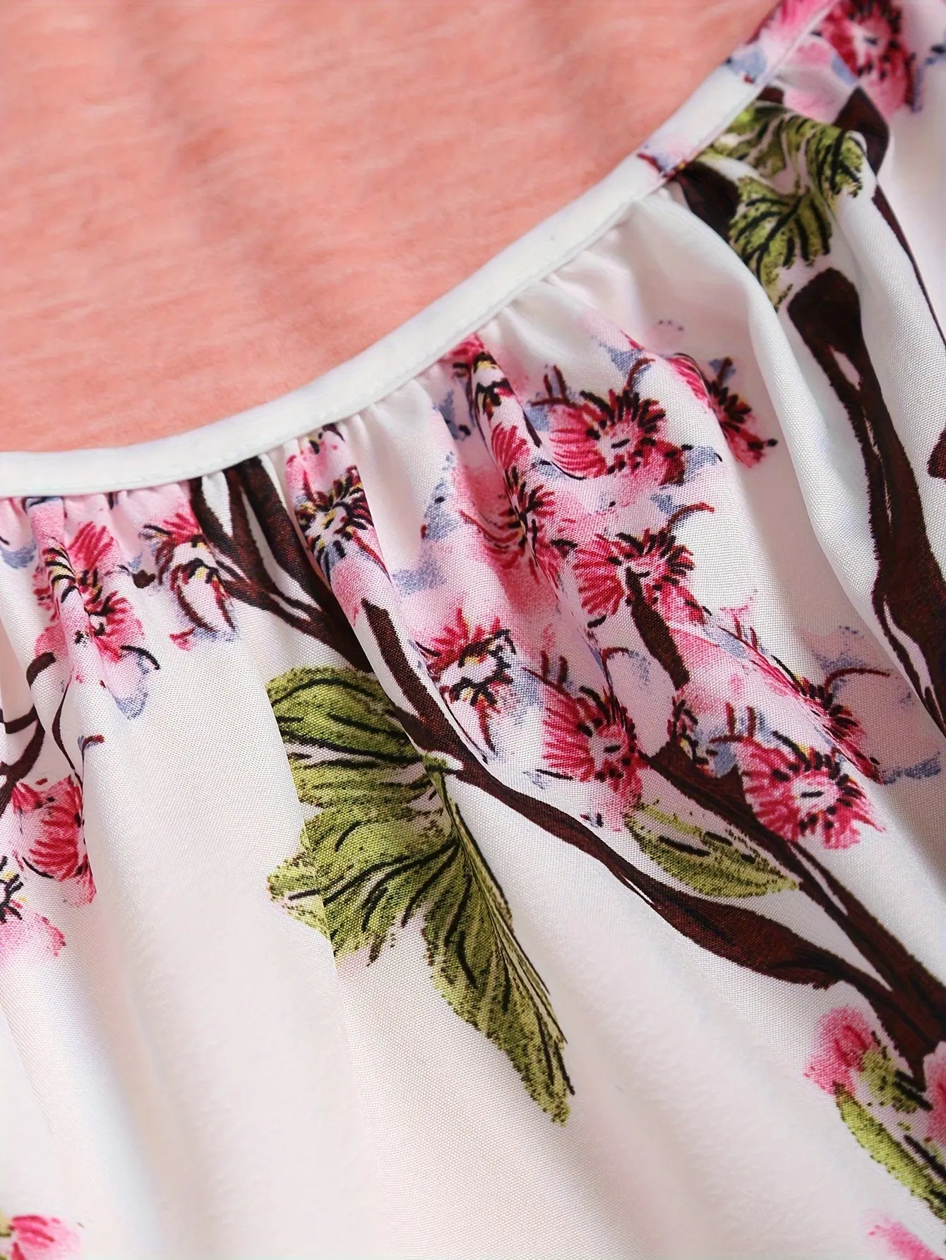 French floral women's dress 