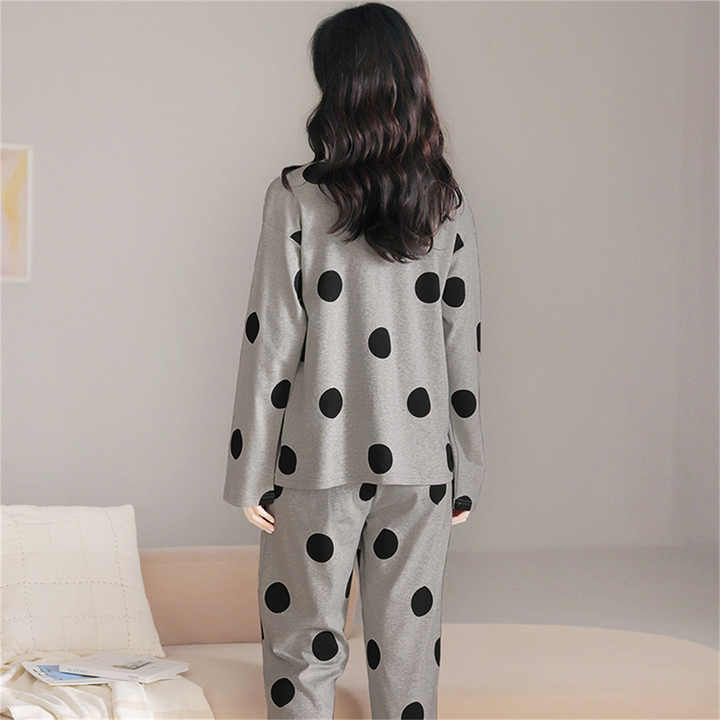 Women's Long Sleeve Satin Blouse Nightgown Suit Factory Direct Supply Cheap Price for Summer 