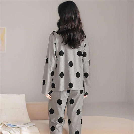 Women's Long Sleeve Satin Blouse Nightgown Suit Factory Direct Supply Cheap Price for Summer 