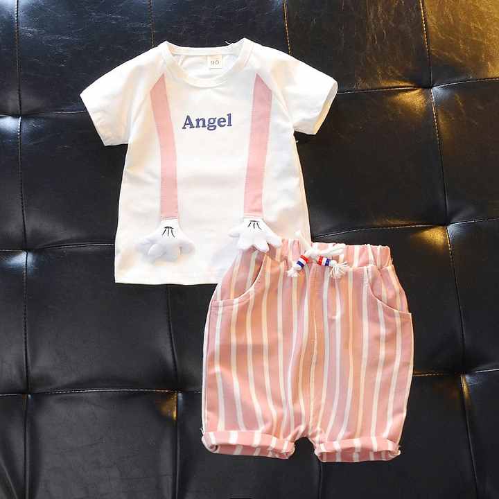 2022 الصيف ثوب أطفال قصيرة الأكمام دعوى . 2022 Summer Children's Short-Sleeved Dress Suit Boys