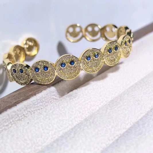 Laughing smiley face bracelet