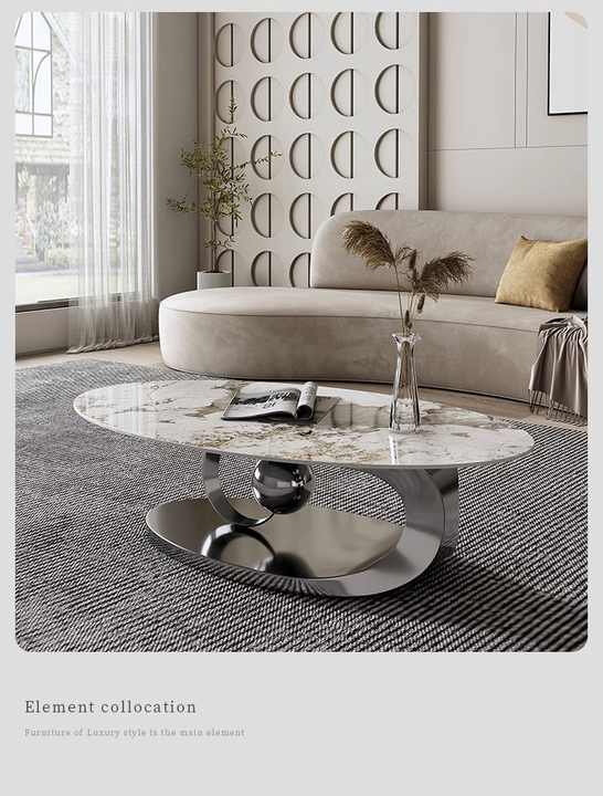 Modern Luxury Mobile Small Round Coffee Tables. 