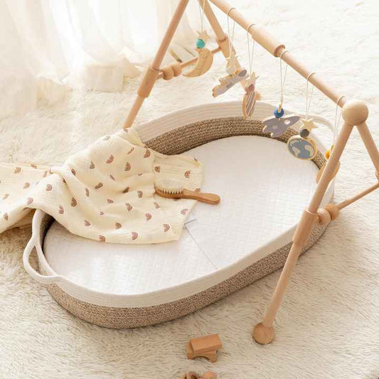 Quality Changing Baskets for Newborns, Waterproof, Woven Cotton Rope 