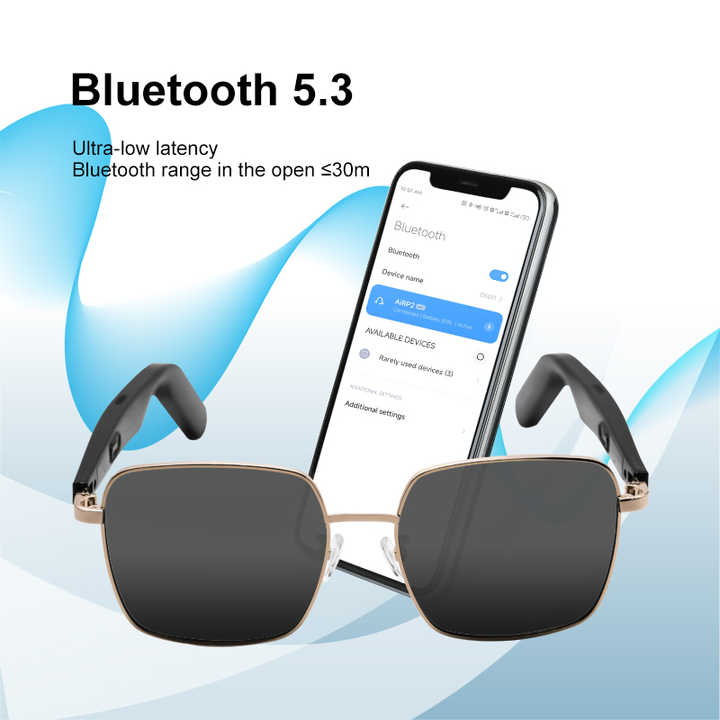 Bluetooth Smart Audio Headphone Sunglasses-  نظارات بلوتوث عالية الجودة لاسلكية