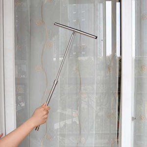 Stainless steel glass cleaning wiper