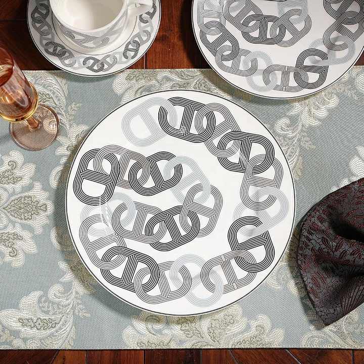 Ceramic dining room set plates 
