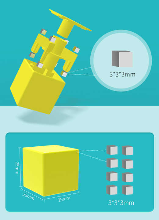 Block Set Factory -لعبة مكعب مغناطيسي