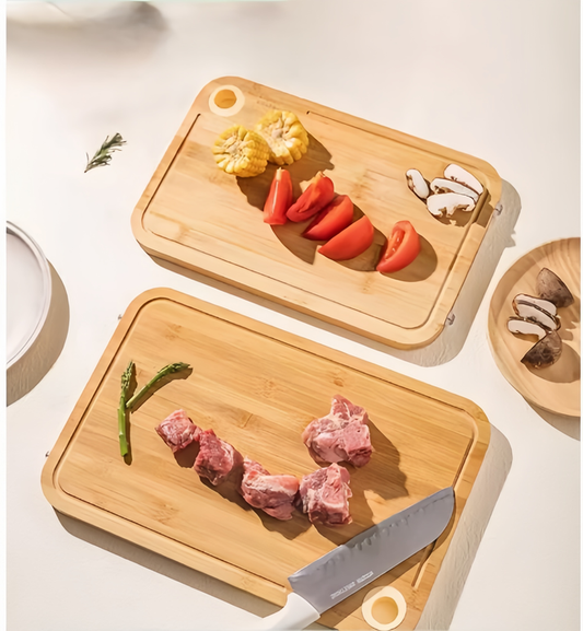 لوح تقطيع خشبي من الخيزران- bamboo wooden board