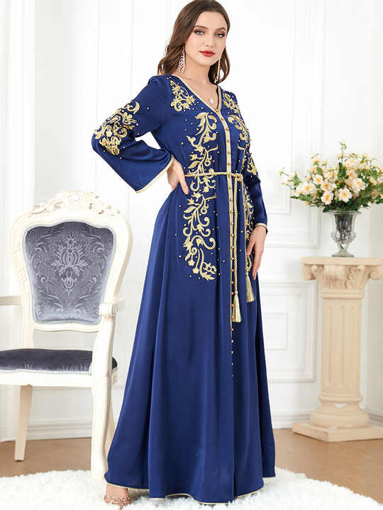 Middle Eastern Islamic Women's Embellished Dresses