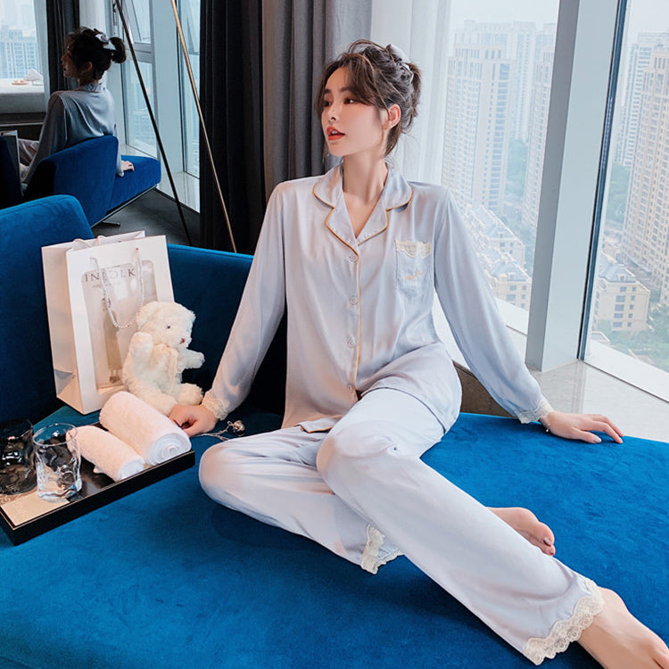 بدلات نوم نسائية كم طويل