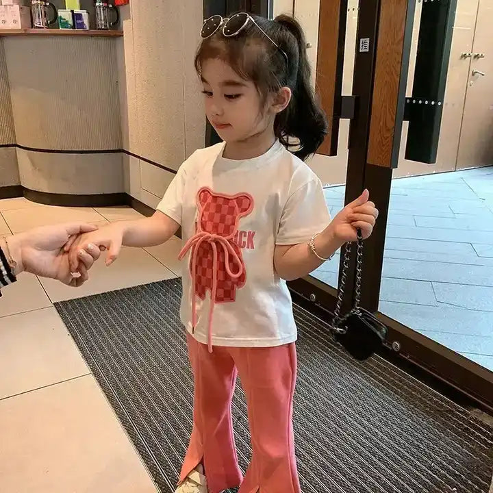 جديد أنيق صيفي للأطفال طقم ملابس للفتيات New Stylish Summer Kids Girls