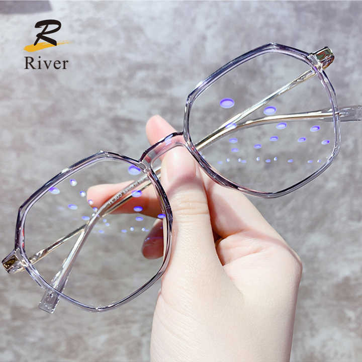 نظارات نسائية بصرية مقاومة للضوء الأزرق موديل TR 90 من River Fashion للنساء River Fashion TR 90 Blue Light Blocking Optical Glasses for Women