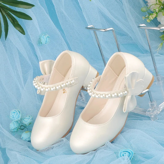 White princess girls shoes