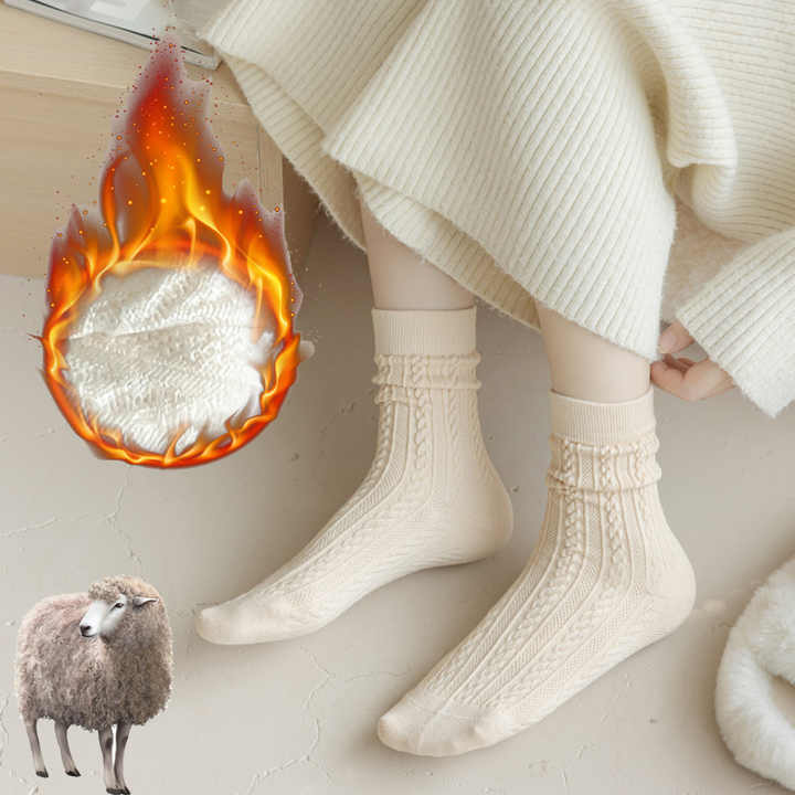 Quality Merino Wool Crew Socks Youth Size Winter Thick 