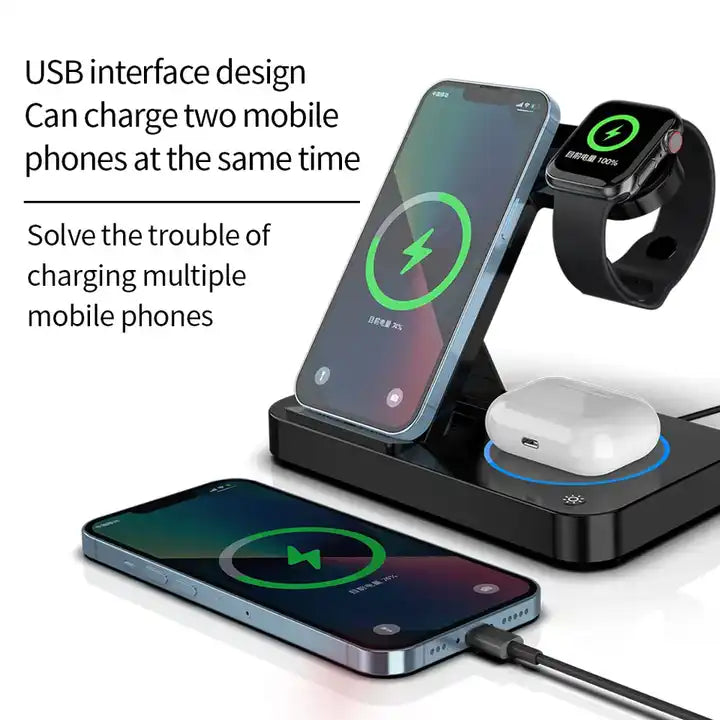 Wireless charging base . قاعدة شحن لاسلكية