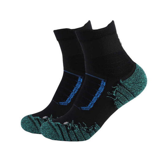 sweat absorbing, breathable and shock-absorbing sports socks جوارب كرة السلة للرجال والنساء ذات قاع سميك ومنشفة