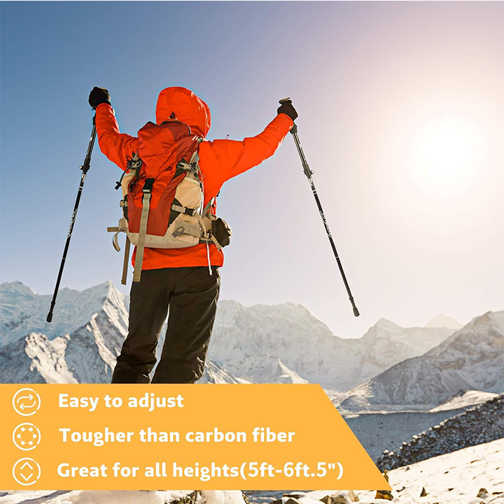 Lightweight folding walking sticks with foldable design. 