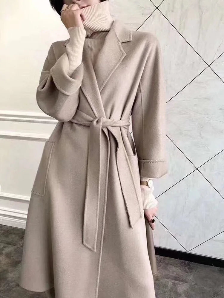 double cashmere coat