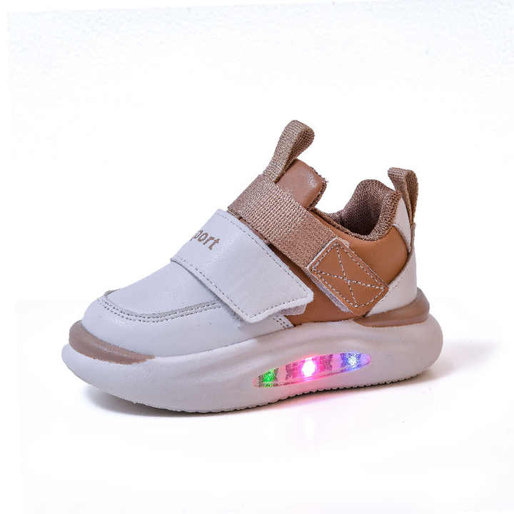 New Design Breathable Fashion Sneakers for Kids Wholesale LED Light Shoes 