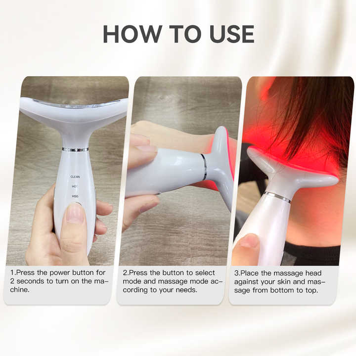 Red Light Face and Neck Massager 