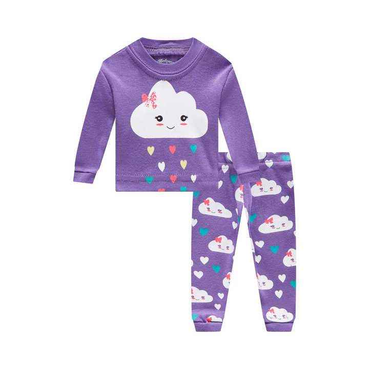 Girls' long-sleeved nightgowns 