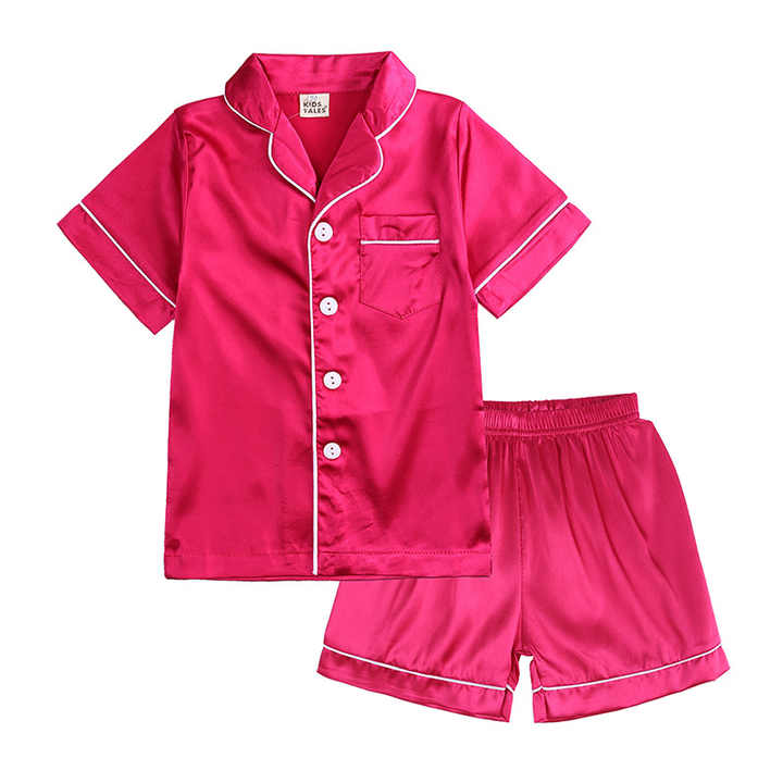 Children's silk pajamas