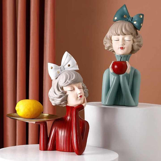 باقة زهرية بناتية تصميم إسكندنافي ديكور - Girly Floral Bouquet Scandinavian Design Resin Decor