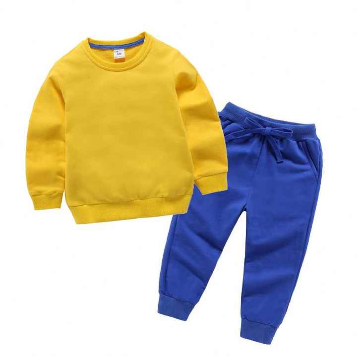 Baby Hooded Sweater 2 Piece Set Long Pants High 